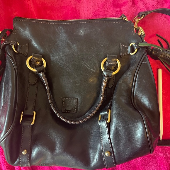 Black Dooney & Bourke leather satchel - Picture 13 of 14